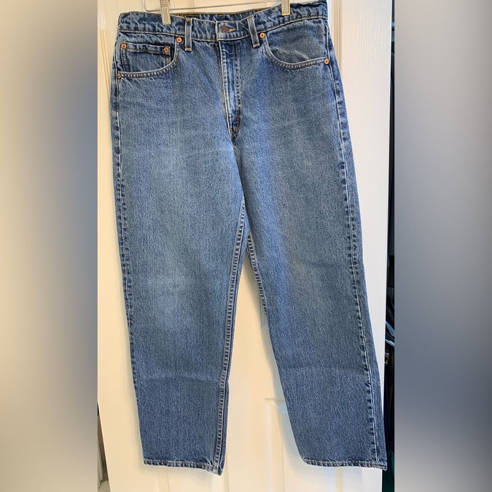 Levi’s 550 Relaxed Fit Blue Denim Jeans - W34 X L30 - EUC